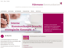Tablet Screenshot of interne-kommunikation.info